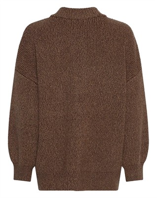 MSCHLissi Knit Cardigan - Slate Black Melange